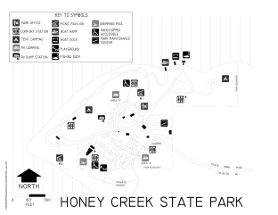 View Honey Creek Area Park Map