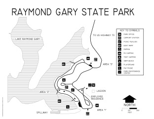 View Raymond Gary State Park Map