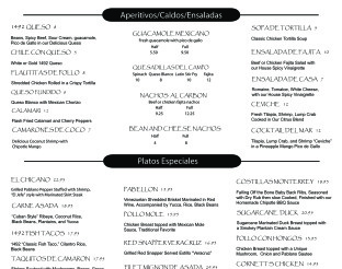 View 1492 Dinner Menu