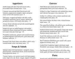 View Signature Grill Menu