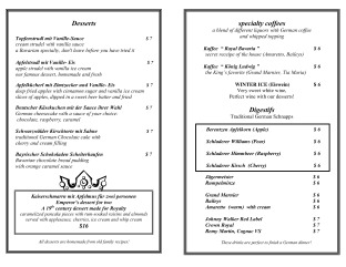 View Royal Bavaria Dessert Menu