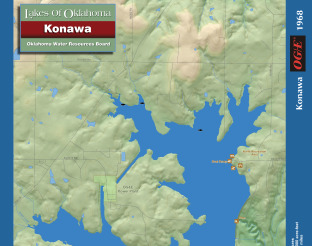 View Lake Konawa Map