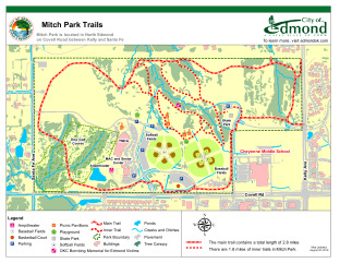 Mitch Park trail map.