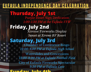 Preview of 2021 Eufaula Independence Day Weekend Schedule