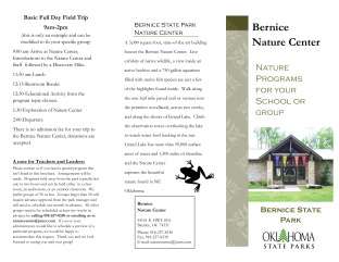 View Bernice Nature Programs