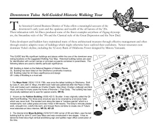 Tulsa Art Deco Walking Tour