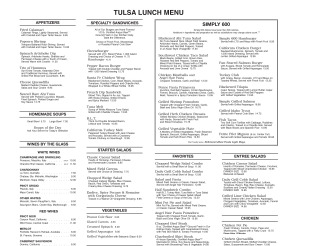 View Daily Grill Lunch Menu