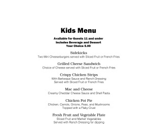 View Daily Grill Kids Menu