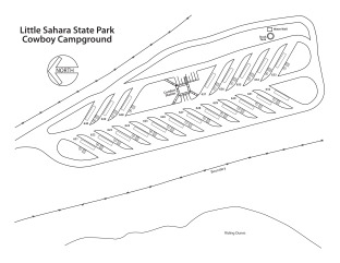 View Cowboy Campground Map