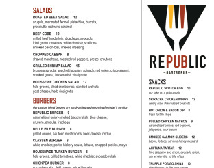 View Republic Gastropub Menu