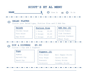 Scout Other Menu