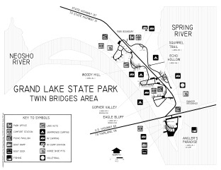 View Map of Twin Bridges Area