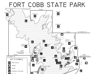 Fort Cobb State Park Map